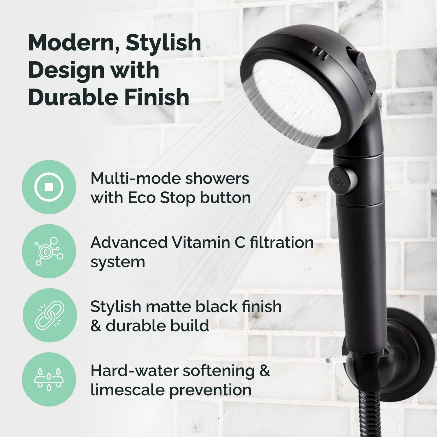 Sort C-vitamin Brusehoved