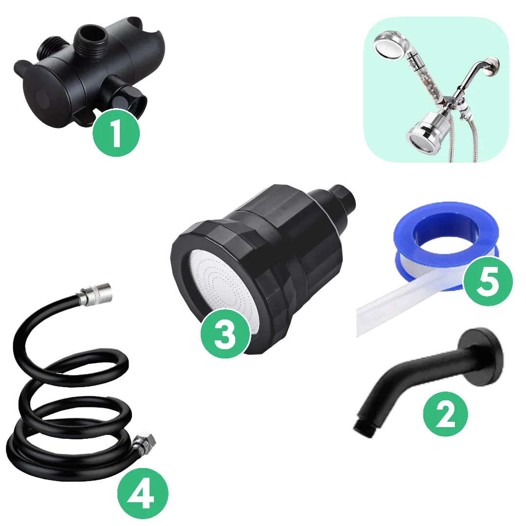Combo Kit- Hard Water Filtration Wall Kit - Sort