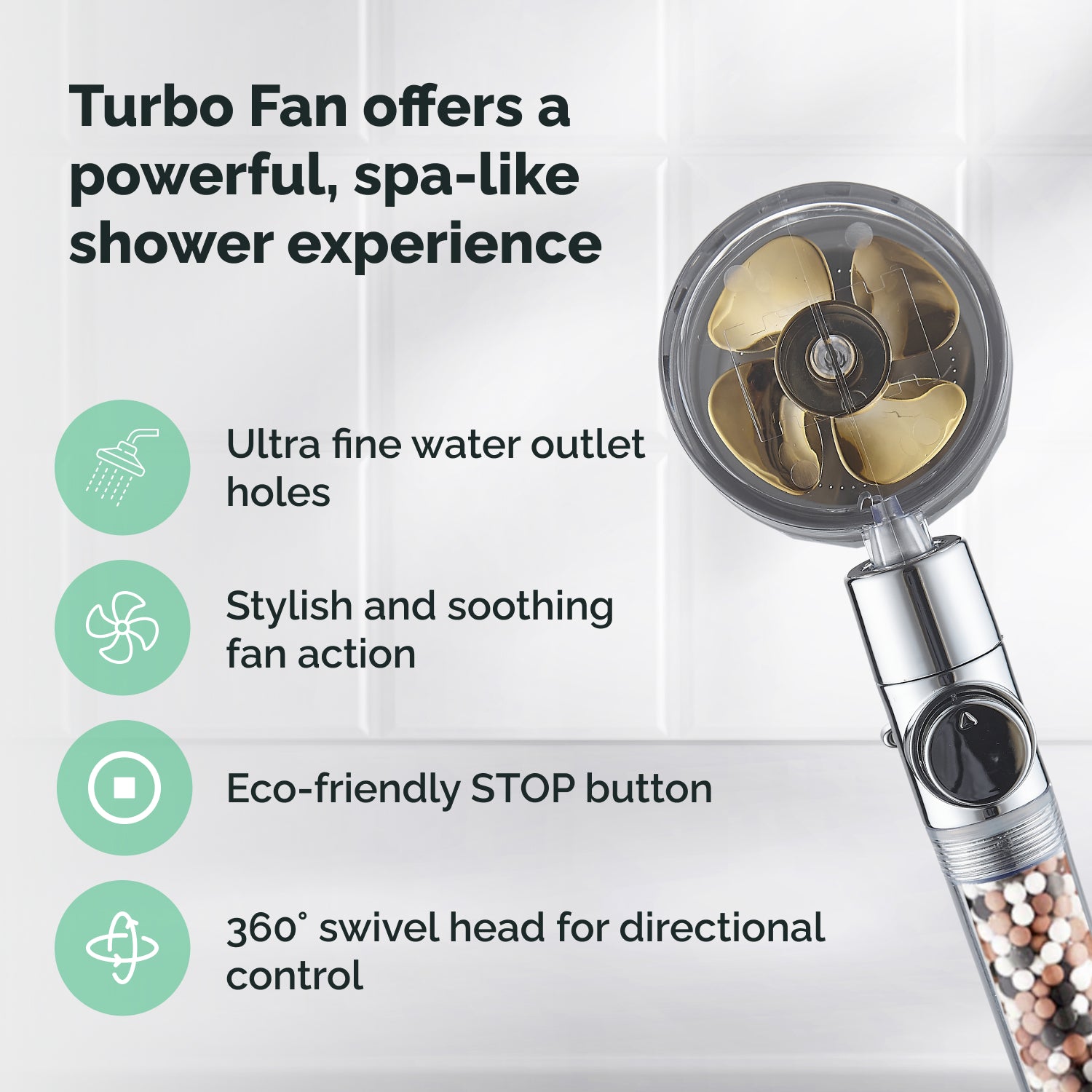 EcoPower Turbo Fan Brusehoved