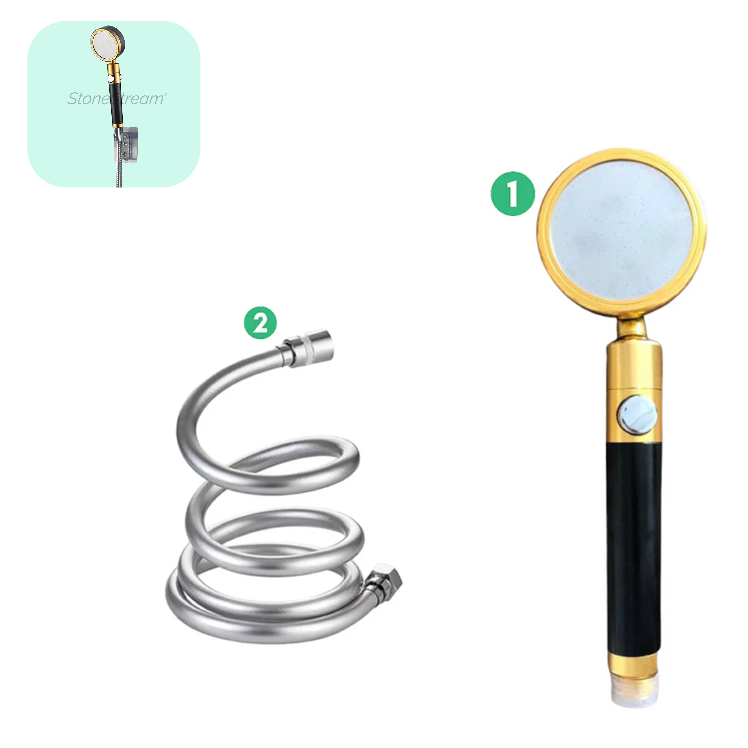 Ecolux Metallisk Brusehoved