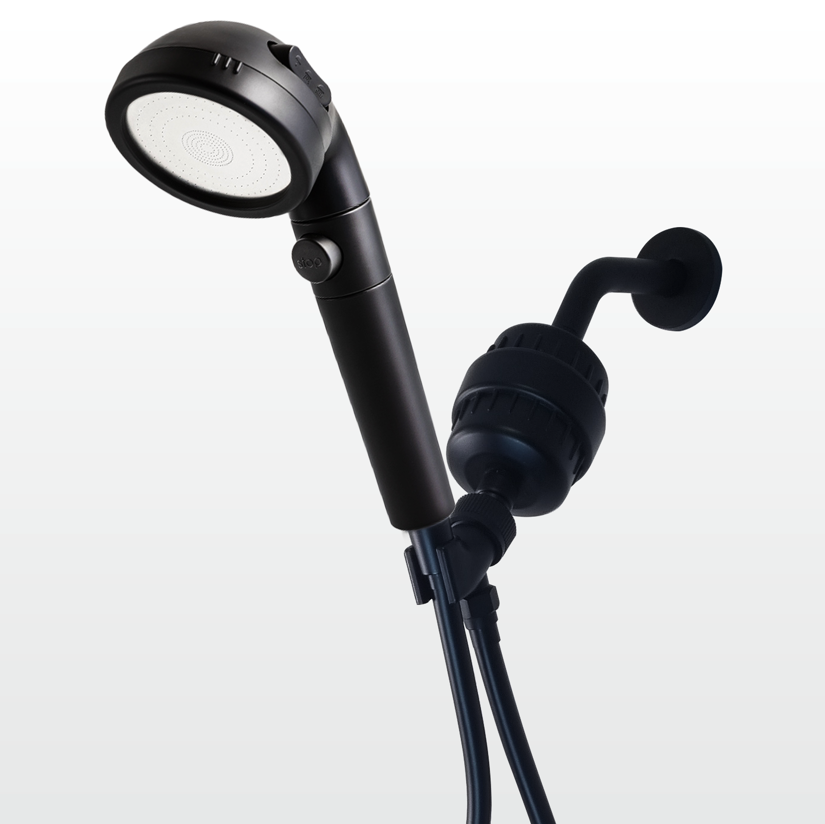 Black Vitamin C Shower Head