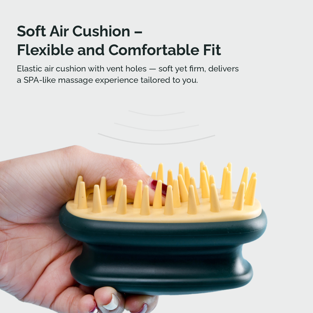 Hovedbundsmassager til bruseren