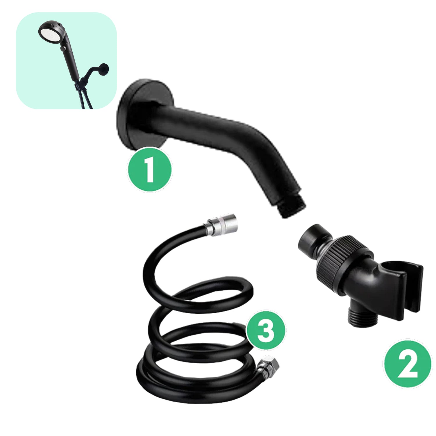 Vægmonteringssæt - Sort