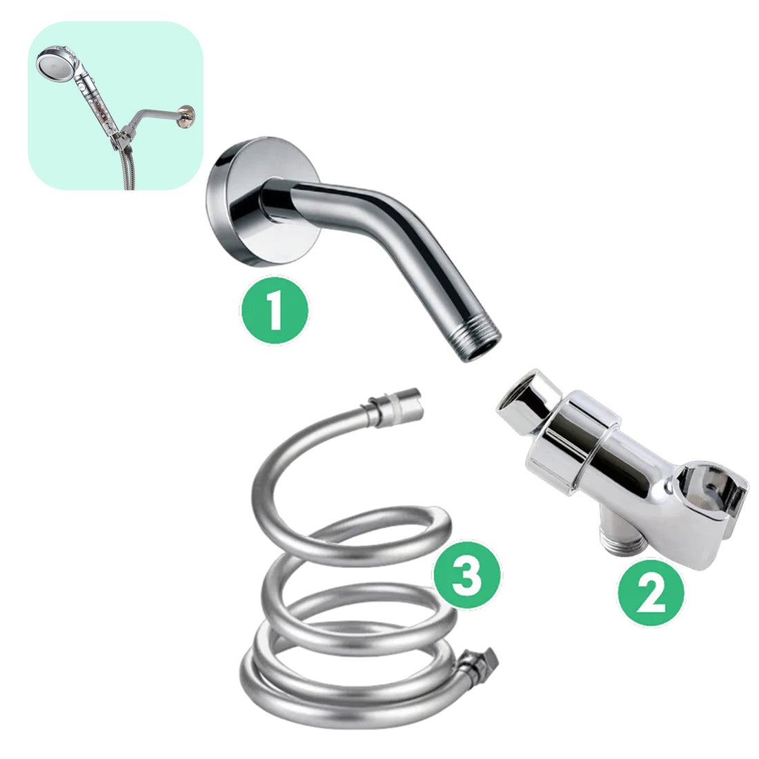 Vægmonteringssæt - Krom