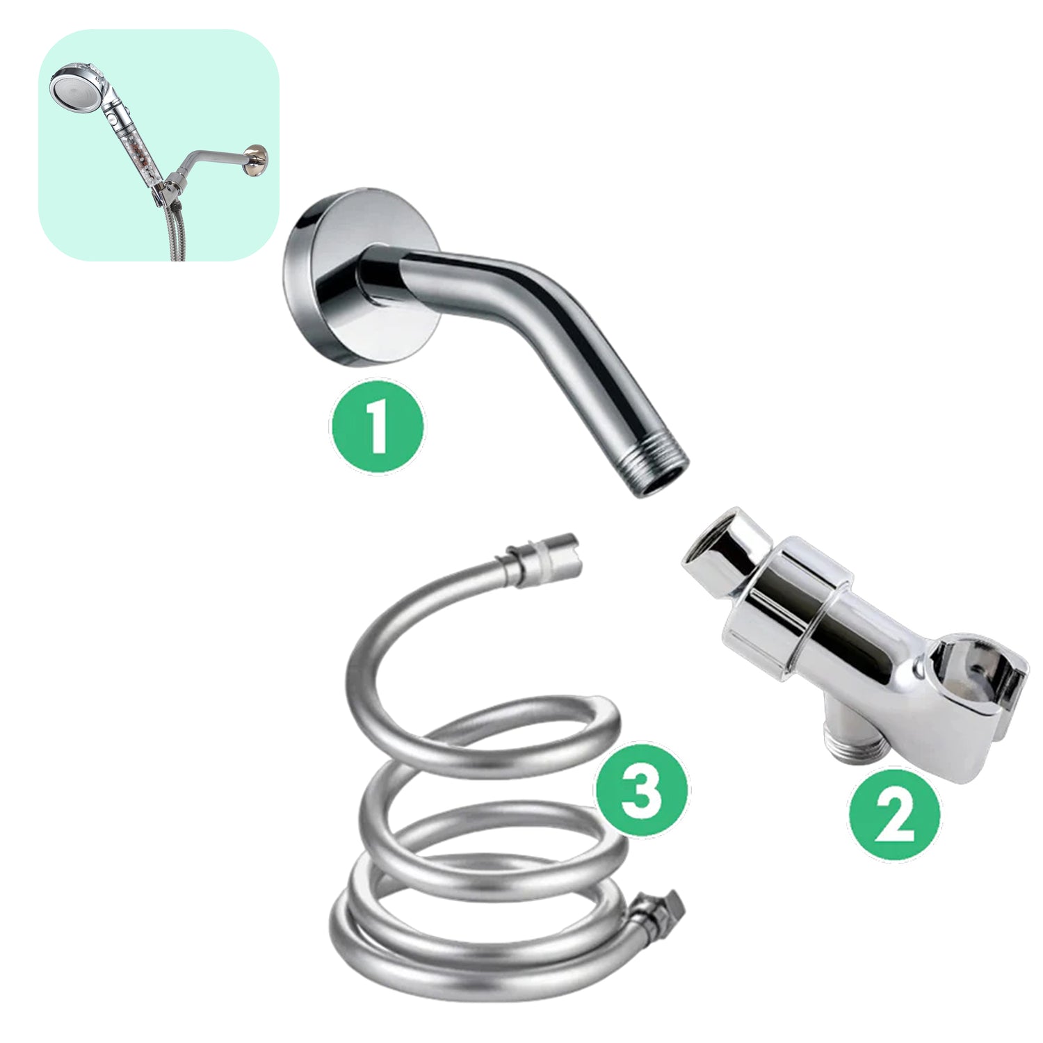 Vægmonteringssæt - Krom