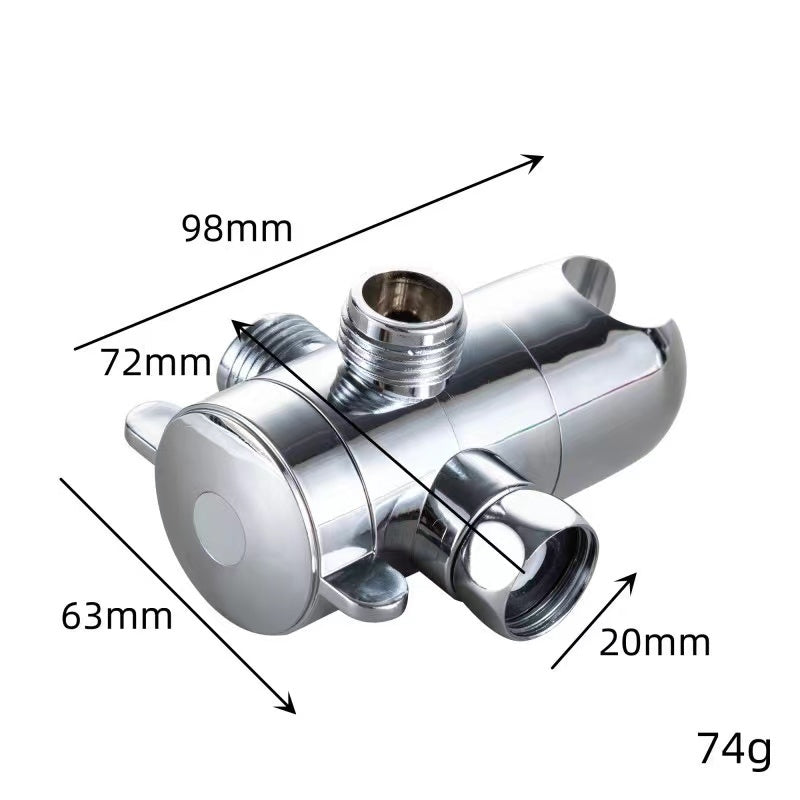 3 -vejs bruser diverter - sort