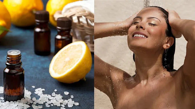 Spa-bruseoplevelse derhjemme med filtreret vand og aromaterapi