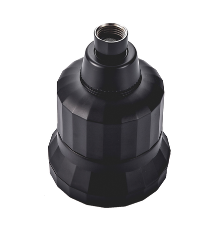 Multi-stage filtration wall-mounted showerhead