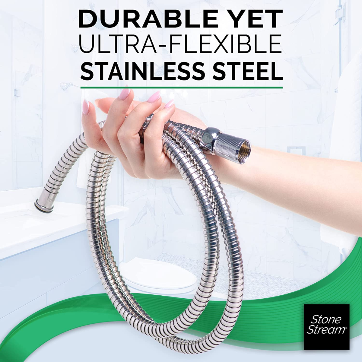 Handheld Showerhead 1.5m shower Hose -Chrome