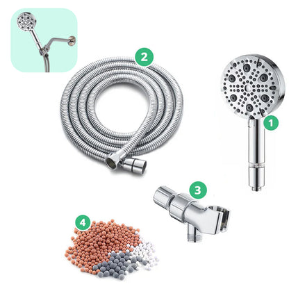 Ecolux 9 Mode High Pressure Bruser Head (Filtreret)