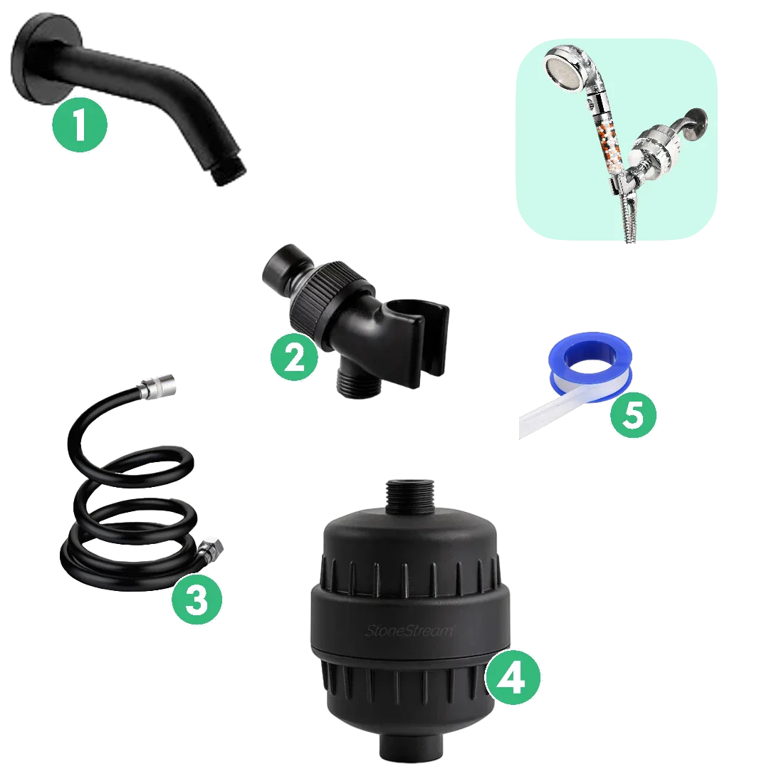 Wall + Hard Water Filter Installation Kit - Sort