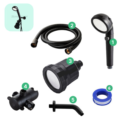 Højtryks-brusesæt med hånd- og hovedbruser