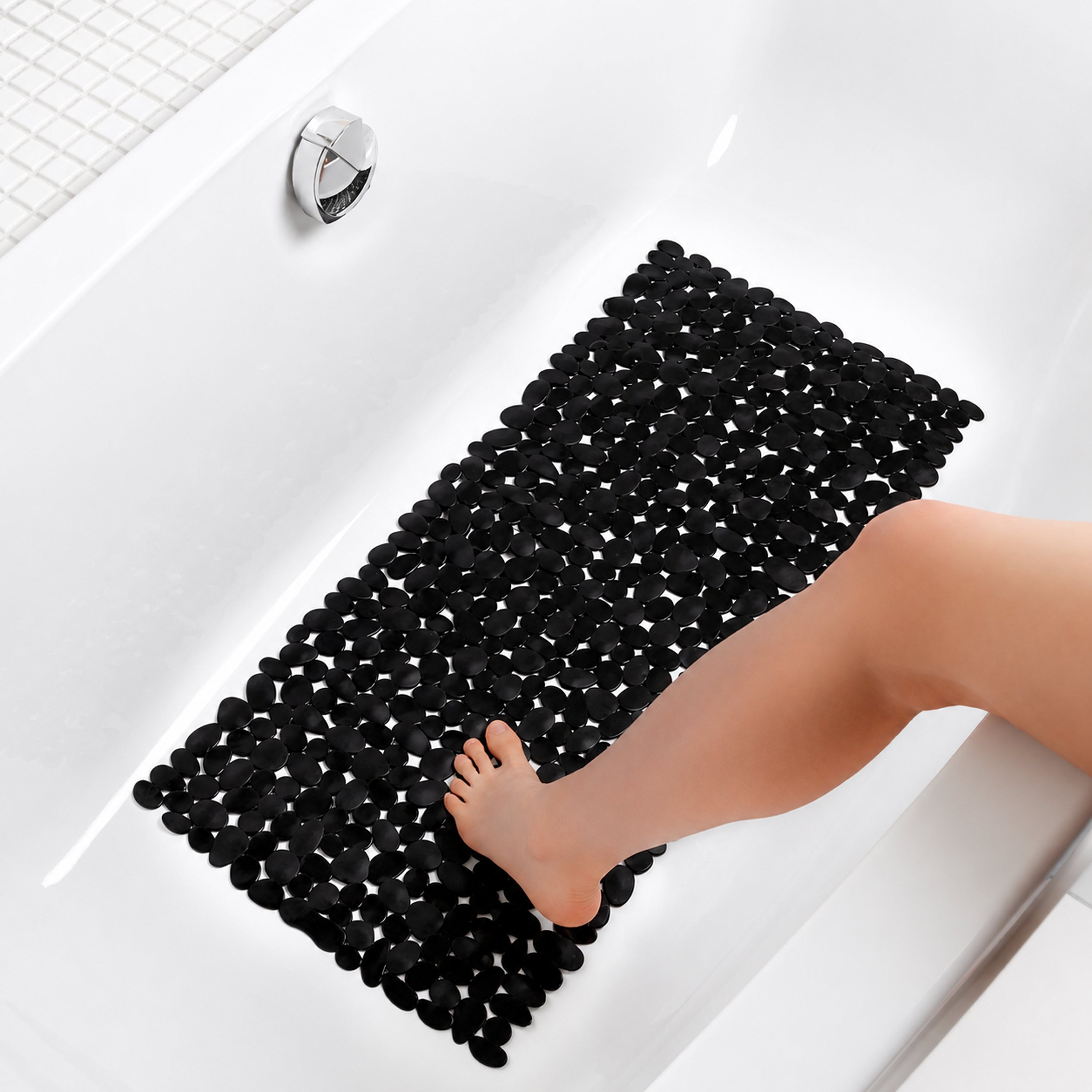 Pebbles Skridsikker bademåtte til dit brusehoved