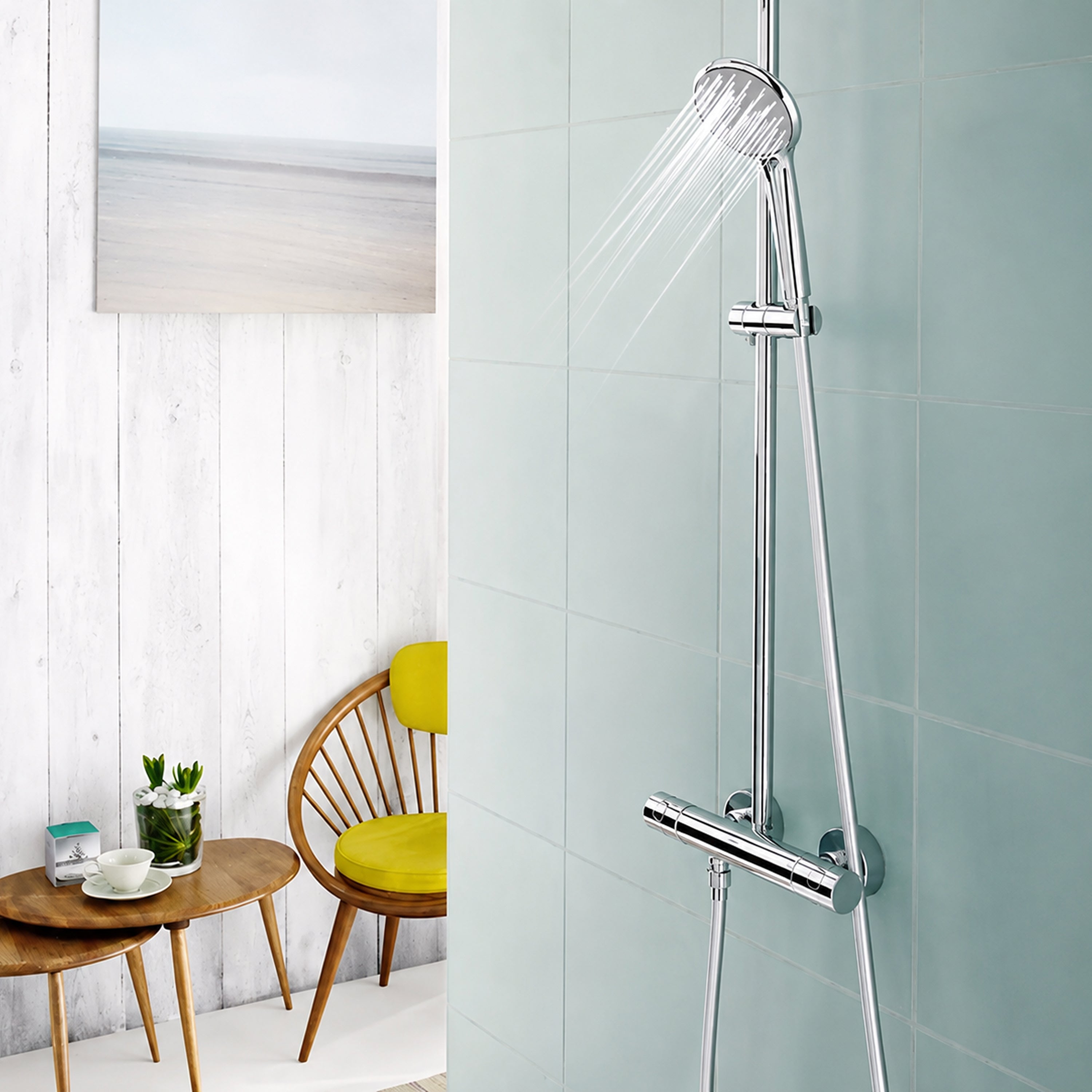Flexible de douche chromé 1,5m