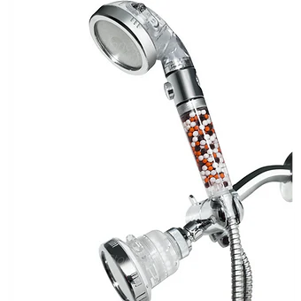 High Pressure Handheld Shower Head + Wall Showerhead Combo