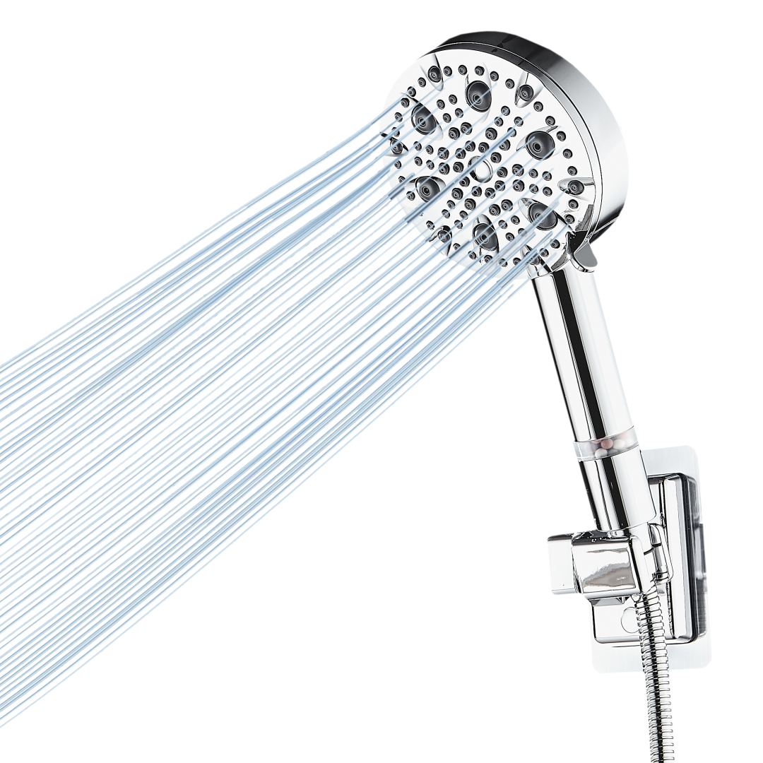 High-pressure handheld shower head spray
